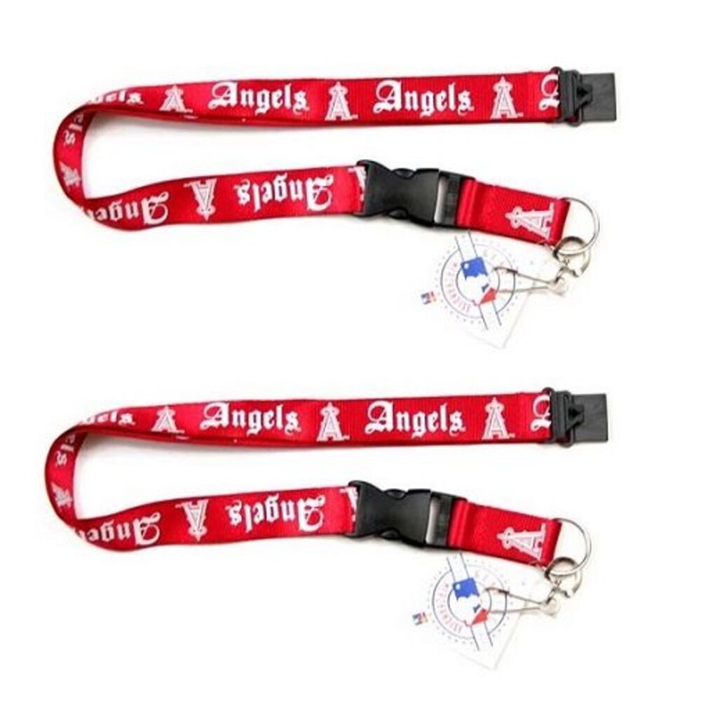Los Angeles Angels MLB Old English Lanyard 2 Pack
